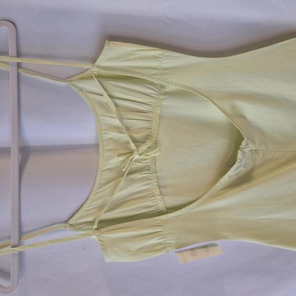 Nasty Gal Ruffle Hem Open Back Cotton Minidress - Size 4 - Picture 6 of 8